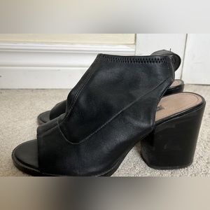 French Connection Leather block heel